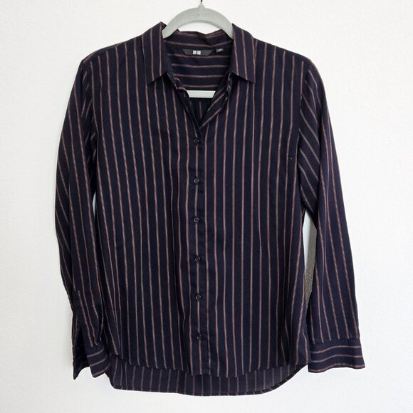 Rayon blouse in stripe - Picture 1 of 2